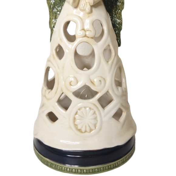 Praying Winged Angel Illuminated Reticulated Skirt‎ Christmas Angel 10" - Picture 5 of 10